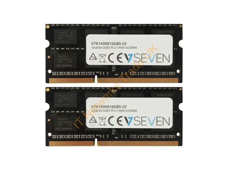 V7 16GB DDR3 PC3-14900 1866MHz SO-DIMM Notebook Memory Module V7K1490016GBS-LV
