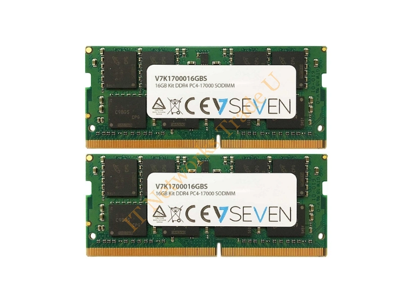 V7K1700016GBS - V7 16GB DDR4 PC4-17000 2133MHz SO-DIMM Notebook Memory Module V7K1700016GBS
