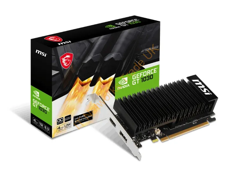 V812-037R - MSI VGA 4GB GT1030 OC LP Silent H/DP GeForce GT 1030 4GHD4 L