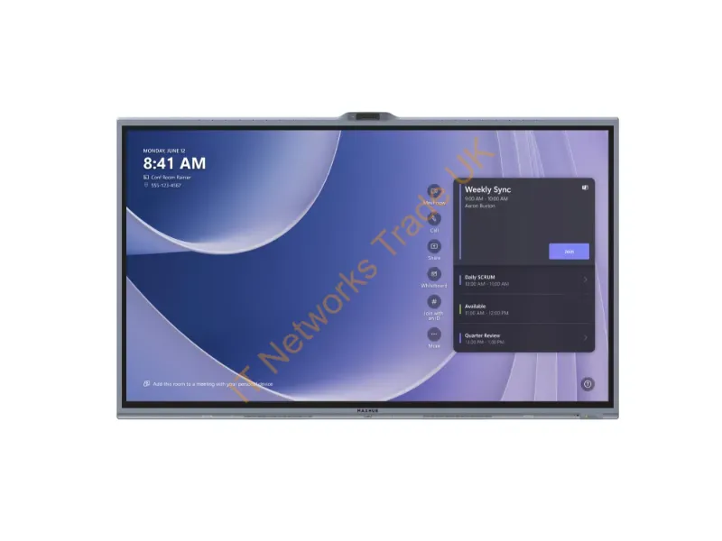V865T - Maxhub V865T Meeting Room Display 86" 3840 X 2160 Pixels Va Wi-Fi 6 (802.11Ax) Black Bluetooth