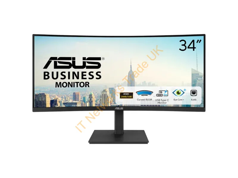 VA34VCPSR - Asus Va34Vcpsr Computer Monitor 34" 3440 X 1440 Pixels Wide Quad Hd Lcd Black