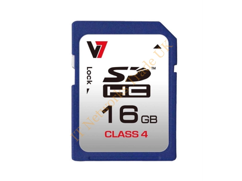 VASDH16GCL4R-2E V7 16GB Class 4 SDHC Flash Memory Card