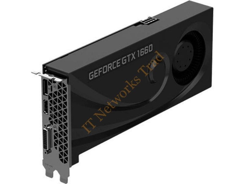 VCG16606BLMPB PNY nVidia GeForce GTX 1660 Blower 6GB GDDR5 DVI/HDMI/DisplayPort PCI-Express Video Graphic Card