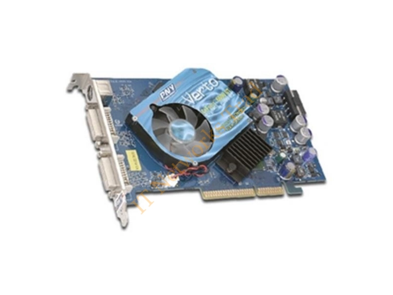 VCG6600GAPB PNY GeForce 6600GT 128MB 128-Bit GDDR3 Dial DVI/ HDTV/ S-Video Out/ AGP Video Graphics Card