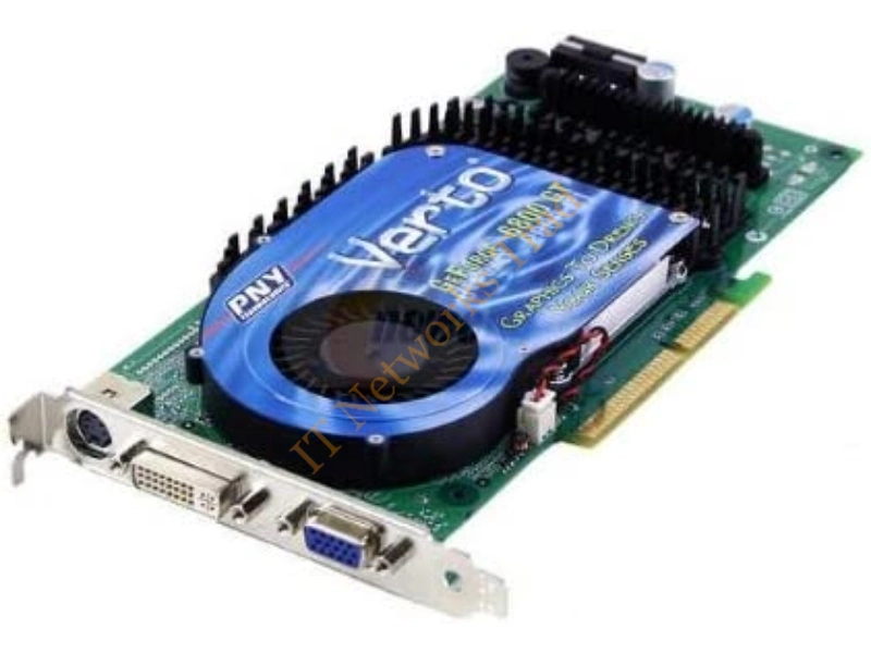 VCG68128XWB PNY GeForce 6800 128MB 128-Bit DDR PCI Express x16 SLI Support Video Graphics Card