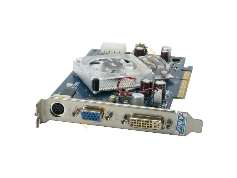 VCG76512SAPB PNY nVidia GeForce 7600GS 512MB GDDR2 128-Bit DVI/D-SUB/HDTV/S-Video Out PCI Express Video Graphics Card