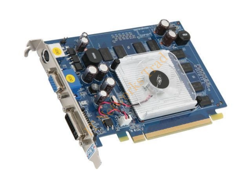 VCG85512GXEB PNY GeForce 8500GT 512MB DDR2 PCI Express DVI/ Vga/ Hdtv/ S-Video Outputs Video Graphics Card