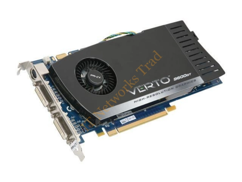 VCG96512GXEB-FLB PNY GeForce 9600GT 512MB DDR3 PCI Express 2.0 Dual DVI/ HDTV/ S-Video Outputs Video Graphics Card