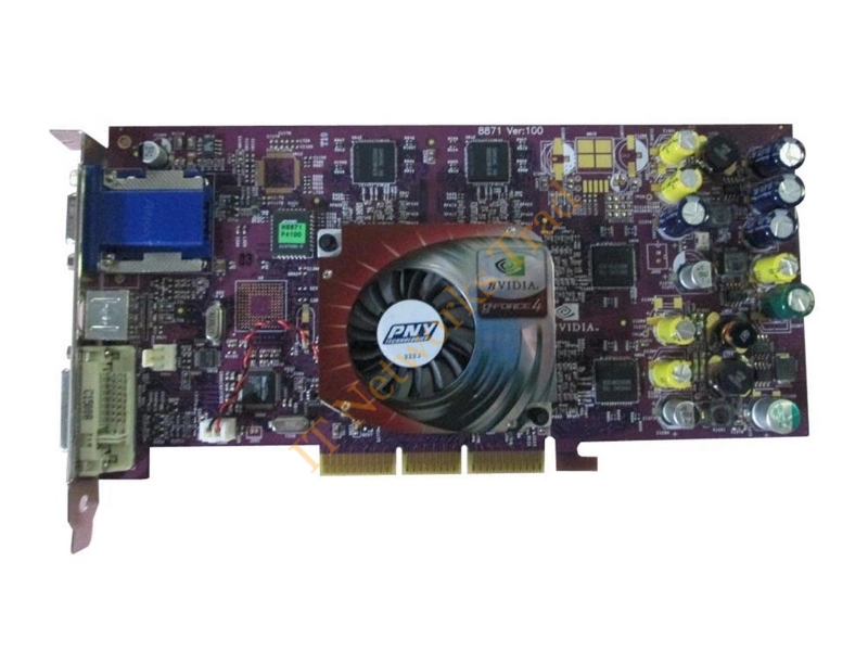 VCGF4TI4400APB PNY GeForce4 Ti4400 128MB 128-Bit DDR AGP 2X/4X Video Graphics Card