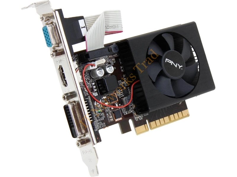 VCGGT7201D3LXPB PNY GeForce GT 720 1GB 64-Bit DDR3 PCI Express 2.0 x8 DVI/ HDMI/ D-Sub Low Profile Video Graphics Card