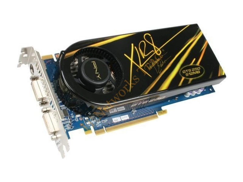 VCGGTS2505XPB PNY nVidia GTS 250 512MB 256-Bit DDR3 PCI Express 2.0 Video Graphics Card