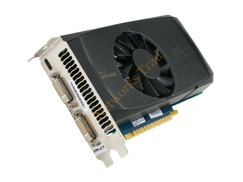 VCGGTS4501XPB PNY GeForce GTS 450 (Fermi) 1GB 128-Bit GDDR5 PCI Express 2.0 x16 HDCP Ready/ SLI Support Video Graphics Card