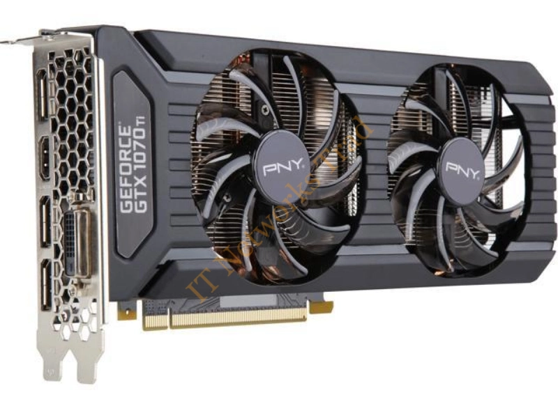 VCGGTX1070T8PB PNY nVidia GeForce GTX 1070 Ti 8GB GDDR5 256-Bit PCI Express 3.0 Video Graphics Card