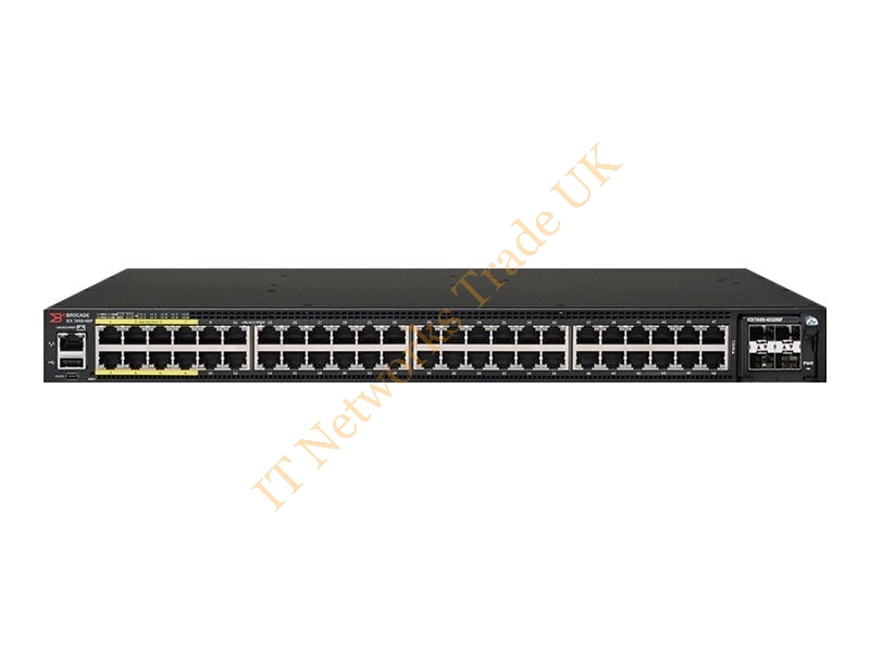 VDX6710 Brocade VDX6710 48-Port 48x 10/100/1000 + 6x 10 Gigabit SFP+ Managed Ethernet Network Switch