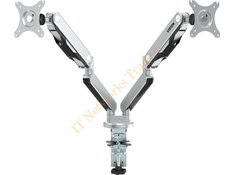 VFM-DAD2 - Vision VFM-D LCD Desk Arm 100x100 Dual 30" Silver Monitor Accessory