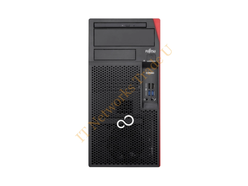 Fujitsu ESPRIMO P557 3.5GHz G4560 Desktop Black, Red PC Workstation Systems