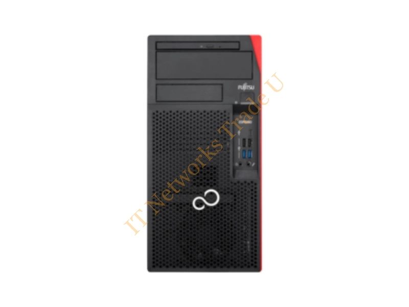Fujitsu ESPRIMO P757/E90+ 3.9GHz i3-7100 Tower 7th gen IntelCore i3 Black, Red PC Workstation Systems