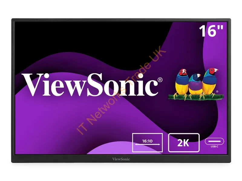 VG1656-2K - Viewsonic 16" Portable Wqxga Ips Mntr