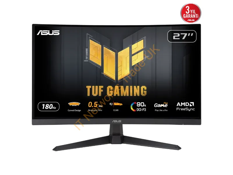 VG27WQ3B - Asus Tuf Gaming Vg27Wq3B Computer Monitor 27" 2560 X 1440 Pixels Quad Hd Lcd Black