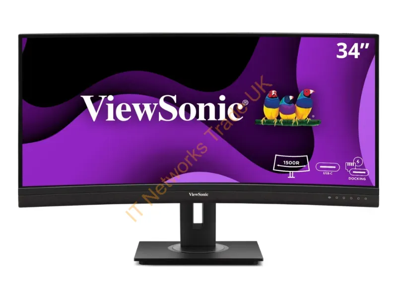 VG3456CA - Viewsonic 34" Uwqhd Crvd Docking Mntr