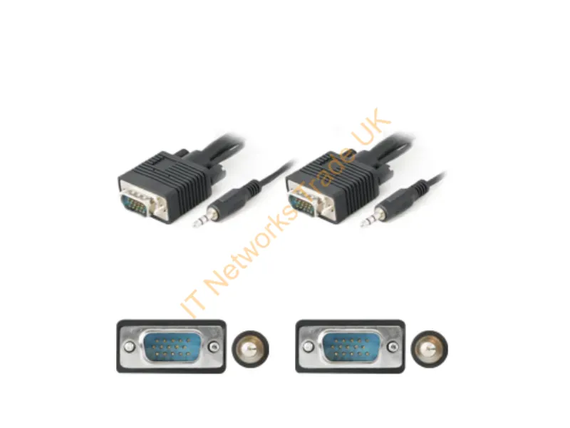 VGAMM15A-5PK - Addon Networks 15Ft Vga + 3.5Mm 181.1" (4.6 M) Vga (D-Sub) + 3.5Mm Black