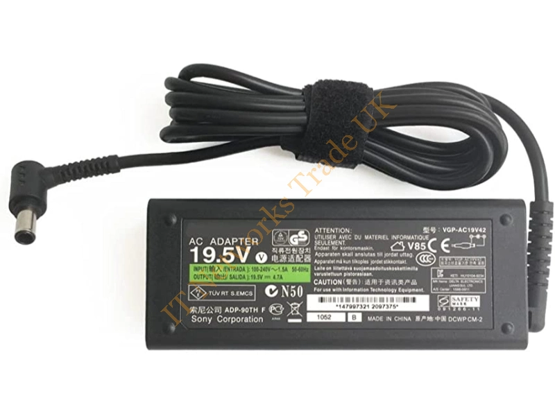 VGP-AC19V35 Sony 90-Watts AC Adapter for VAIO Laptops Power Adapter