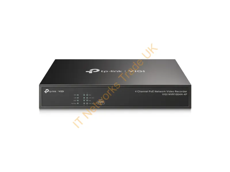 VIGINVR1004H-4P - TP-Link VIGI 4 Channel PoE+ Network Video Recorder