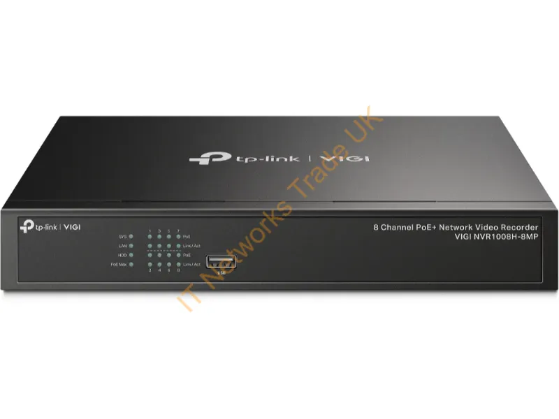 VIGINVR1008H-8MP - Tp-Link Vigi Nvr1008H-8Mp Network Video Recorder Black
