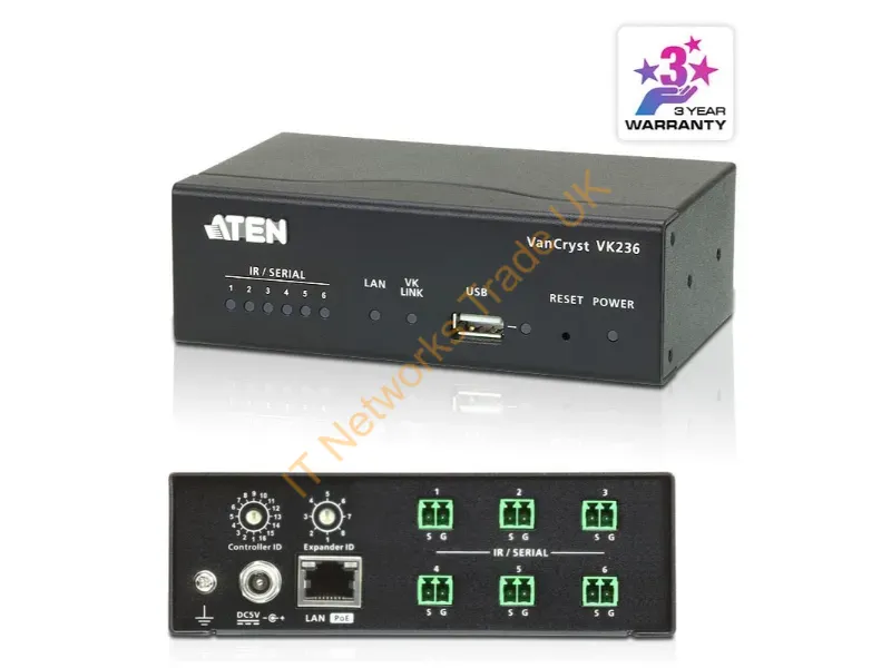 VK236 - Aten 6-Port Ir/Serial Expansion Box For Vk210