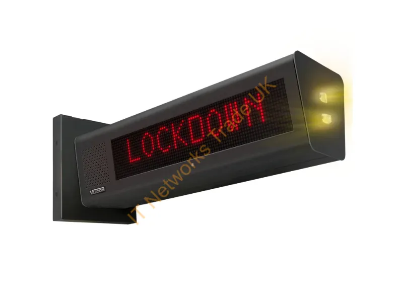 VL522BK-F-SA - Valcom Vl522Bk-F-Sa Message Sign Indoor Led