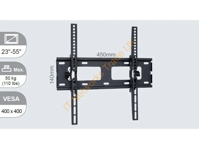 VLMW2355T - Vivolink VLMW2355T TV mount/stand 139.7 cm (55") Black