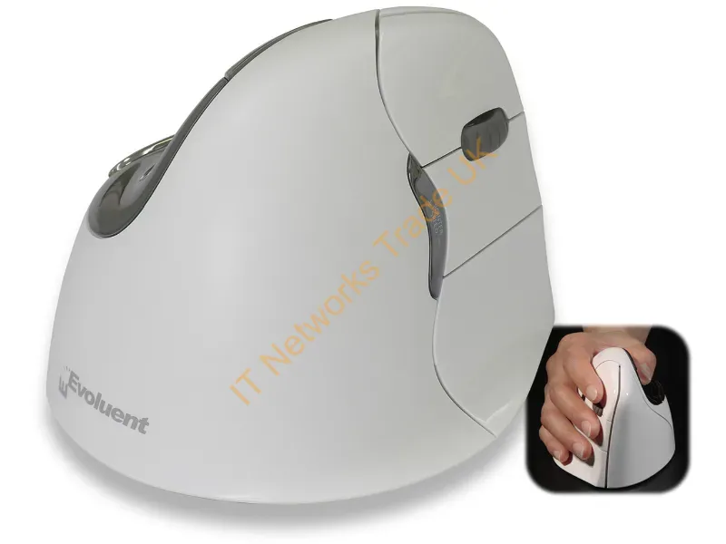 VM4RB - Evoluent Verticalmouse 4 Bluetooth Optical 2600DPI White mice