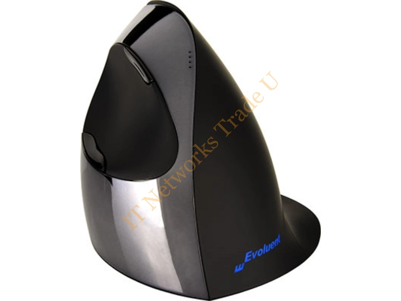VMCRW - Evoluent Vertical Mouse C Right Wireless RF Wireless+USB Optical Right-hand Black, Chrome mice