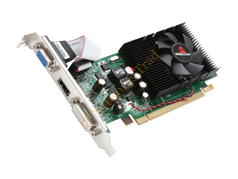 VN2202THG1 Biostar nVidia GeForce GT220 1GB DDR2 128-Bit HDMI / D-Sub / DVI PCI Express 2.0 x16 Video Graphics Card