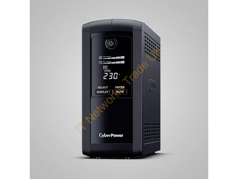 VP1000ELCD-FR - CyberPower Tracer III VP1000ELCD-FR uninterruptible power supply (UPS) Line-Interactive 1 kVA 550 W 4 AC outlet(s)