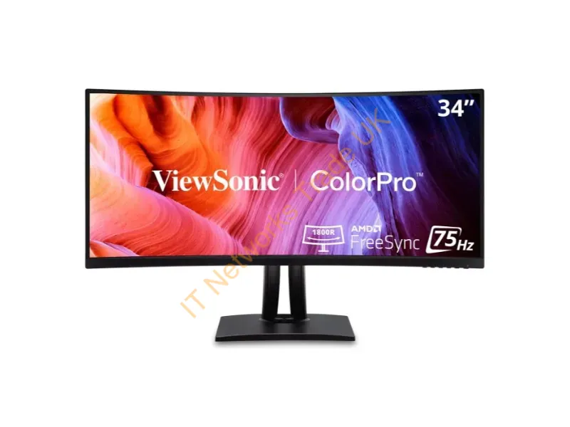 VP3456A - Viewsonic Vp3456A Computer Monitor 34" 3440 X 1440 Pixels Ultrawide Quad Hd Led Black