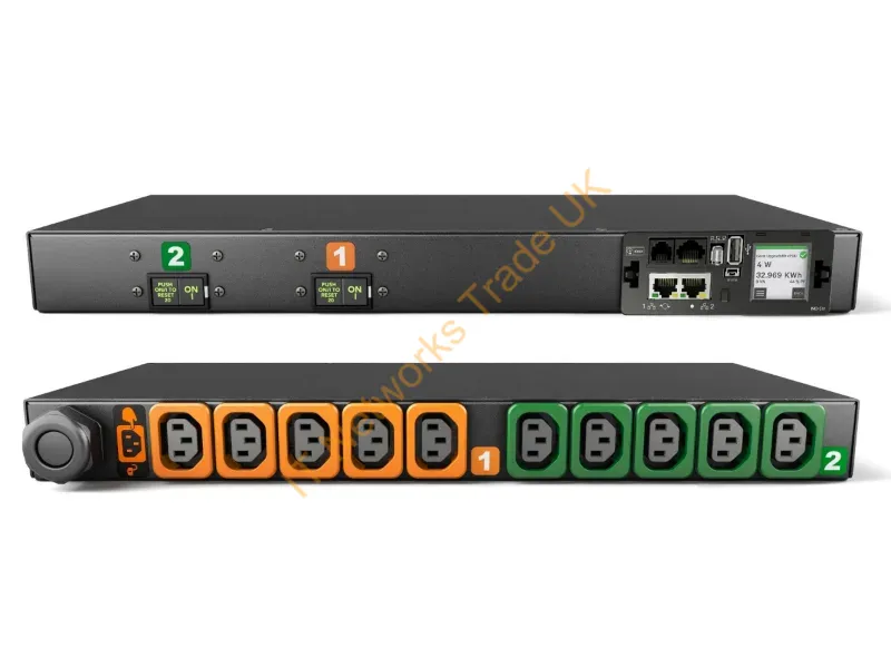 VP4N31A1 - Vertiv Geist Mn05M1R1-10L138-3Tl6A0H10-S Power Distribution Unit (Pdu) 10 Ac Outlet(S) 0U Black