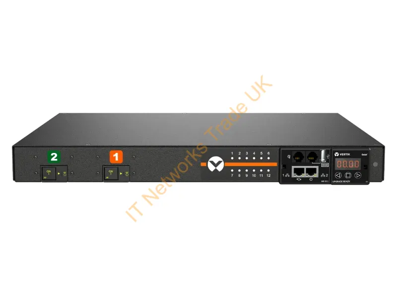 VP53100 - Vertiv Geist Mns3E1R6-12Cf18-3Tl6A0H10-S Power Distribution Unit (Pdu) 12 Ac Outlet(S) 0U Black