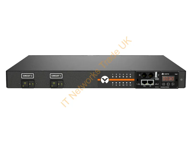 VP53101 - Vertiv Geist Mns3E1R6-12S203-3Tl5A0H10-S Power Distribution Unit (Pdu) 12 Ac Outlet(S) 0U Black