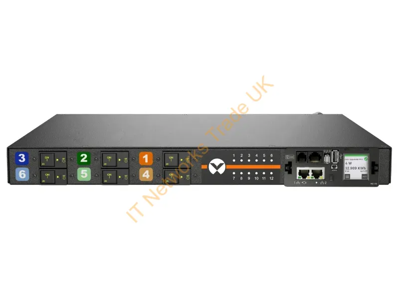 VP5N31A4 - Vertiv Geist Mns5M1R6-12Cf13-3Tl56A0H10-S Power Distribution Unit (Pdu) 12 Ac Outlet(S) 0U Black