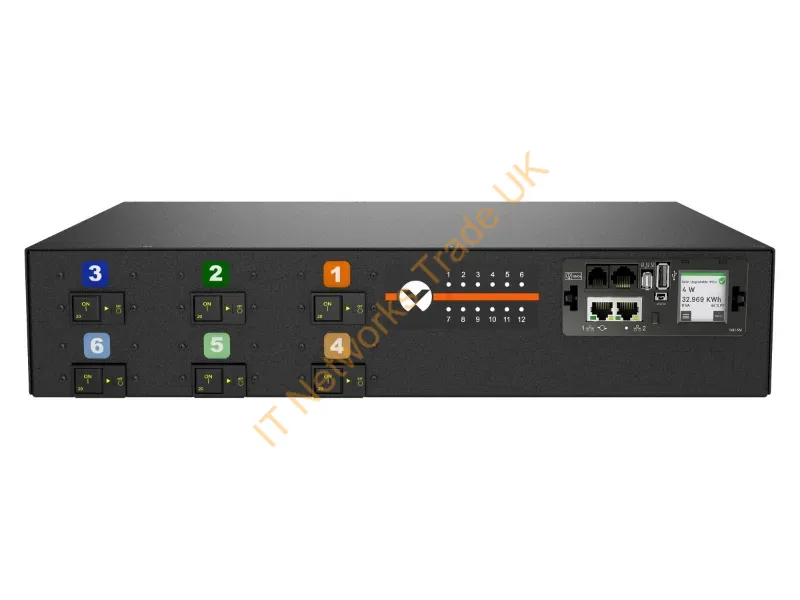 VP6N52A0 - Vertiv Geist Mnr5Mdr6-12Cf18-5Cs15A0H10-S Power Distribution Unit (Pdu) 12 Ac Outlet(S) 0U Black