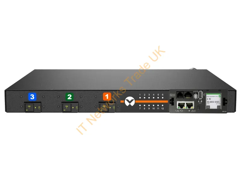 VP6UU1A0 - Vertiv Geist Dur5M1R6-12Cf17-1S02A0H00-S Power Distribution Unit (Pdu) 12 Ac Outlet(S) 0U Black