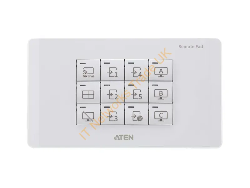 VPK312K1-AT-G - ATEN 12-Key Network Remote Pad (EU, 2 Gang)