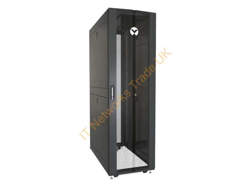 VR3300 - Vertiv Vr3300 Rack Cabinet 42U Freestanding Rack Black, Transparent