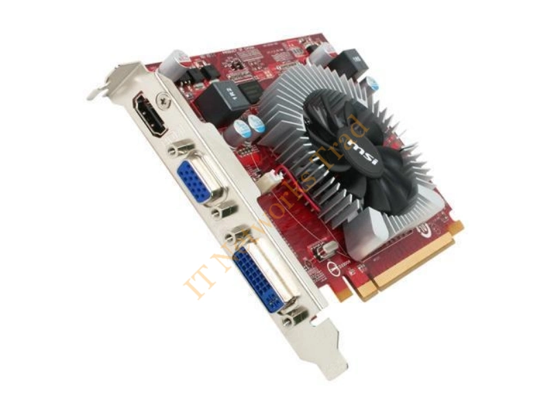 VR5570-MD1G MSI Radeon HD 5570 1GB 128-Bit DDR2 PCI Express x16 2.1 Dual-Link DVI/ HDMI/ D-Sub/ HDTV/ HDCP Support Video Graphics Card