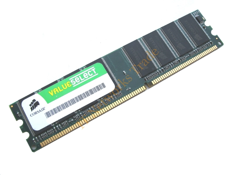 VS1GB333 Corsair ValueSelect 1GB Kit (2 x 8GB) DDR-333MHz PC2700 Non-ECC Unbuffered CL2.5 184-Pin DIMM Memory Module Desktop Memory
