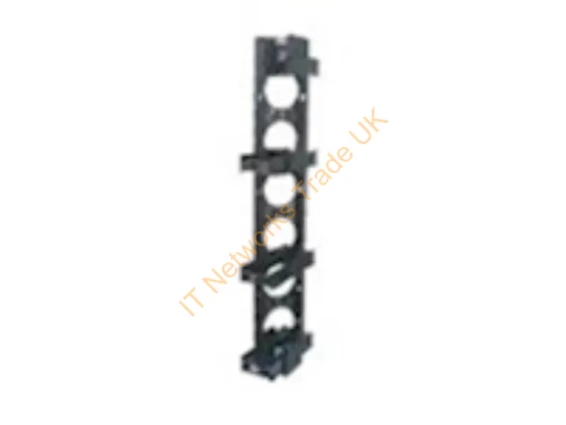 VS74 - Hubbell Premise Wiring Vertical Cable Management7'H Z Channel, Blackw/ Clip-On Spools