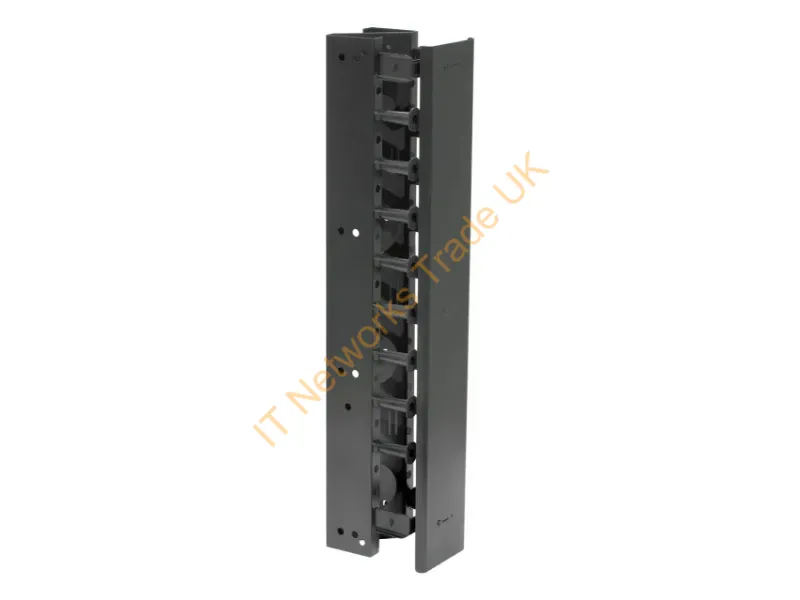 VS76 - Hubbell Premise Wiring Cable Mgmt Vertical Organizer84"Hx6"W With Cover Blacknextframe Steel