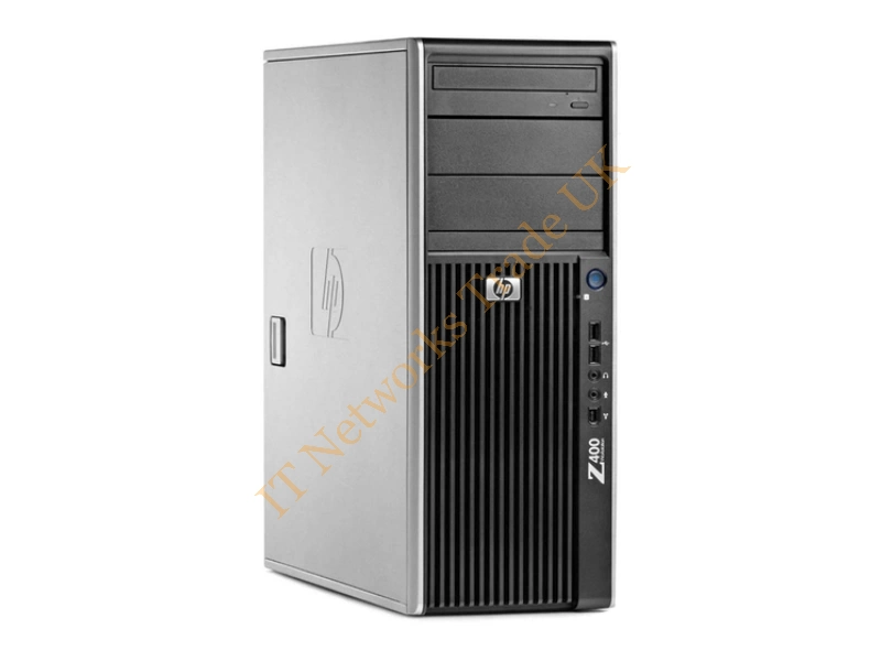 VS933AV-07 HP Desktop HP Z400 Workstation Xeon Six-Core 3.33GHz Bus Speed 6.40GT/s 12 MB Cache RAM 12GB 2x 160GB Solid State DVD Workstation System