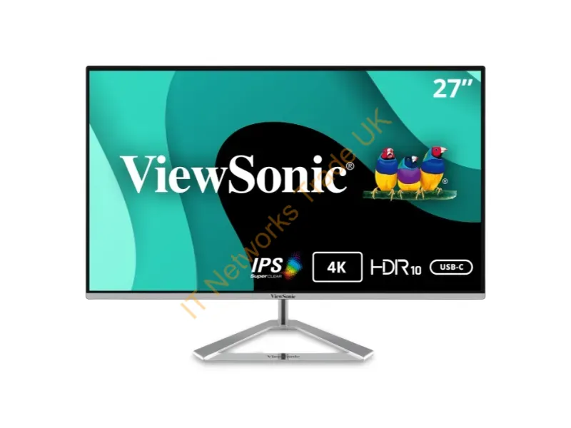 VX2776-4K-MHDU - Viewsonic 27"4K Uhd Thin Bezel Ips Mntr